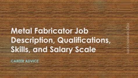 metal fabrication salaries|metal fabricator duties.